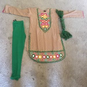 Pakistani shalwar qames with dupatta